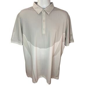 Galvin Green Mateus VENTIL8 PLUS Golf Polo Shirt Cool Grey Sharkskin Size 2XL